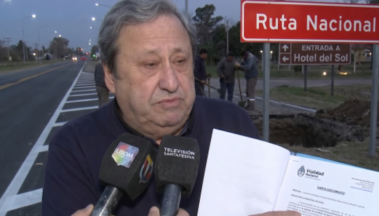 Empresario arregló un tramo de una colectora y Vialidad Nacional lo intimó a romper el arreglo