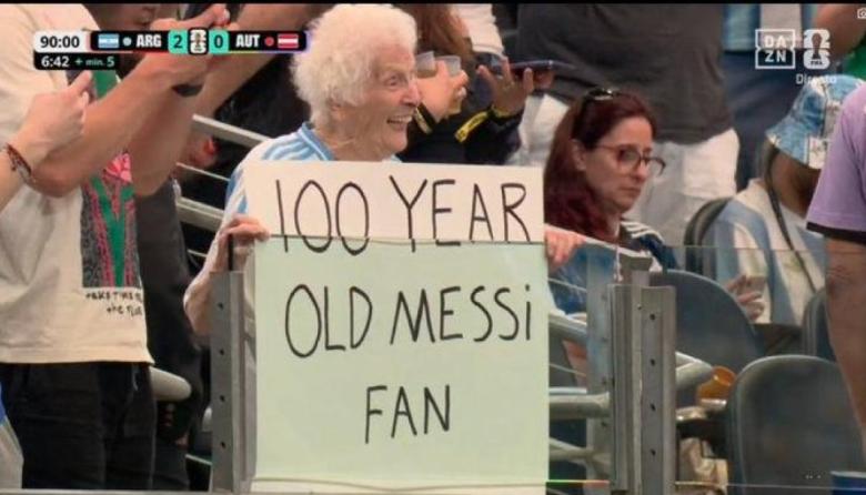 La abuela influencer de casi 100 años que se volvió viral alentando a Messi