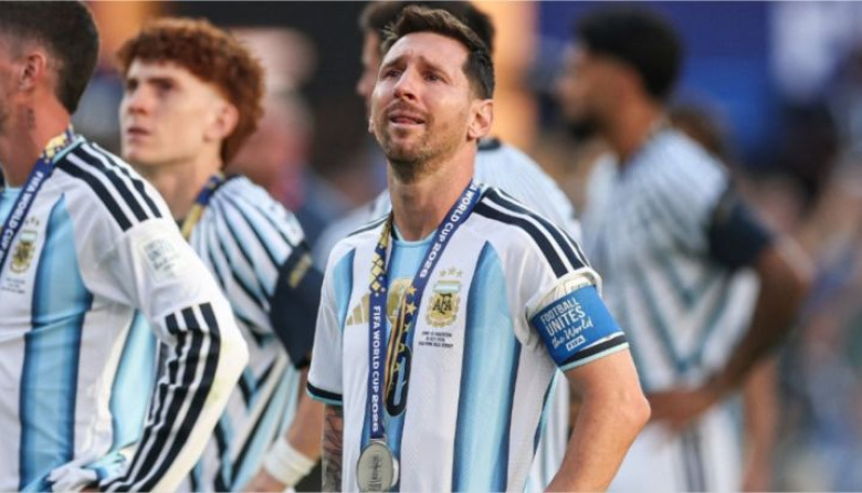 Tras la final del Mundial, Messi llegó a Rosario para descansar junto a su familia