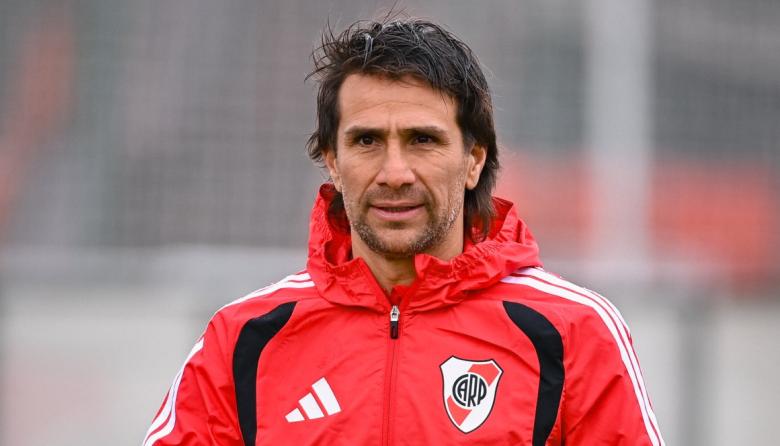 Ponzio dirigió su primer entrenamiento como DT de River tras la salida de Coudet