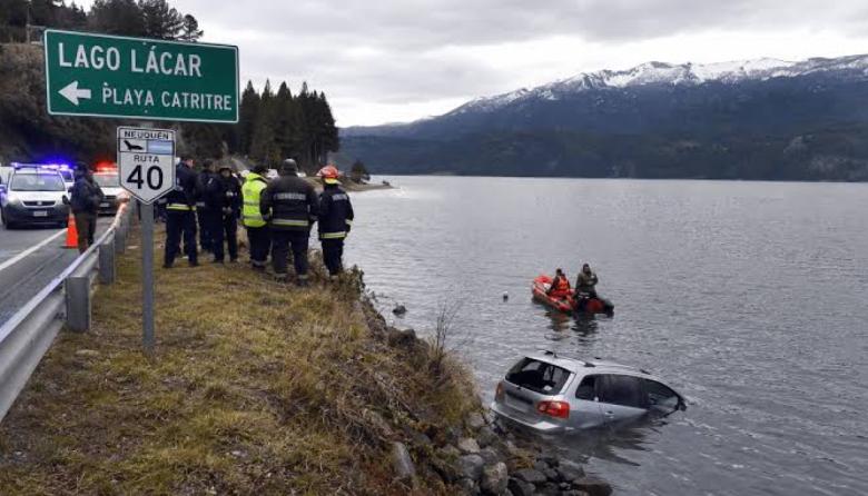 Cayó con su auto al Lago Lácar y murió tras haber sido reportado como desaparecido