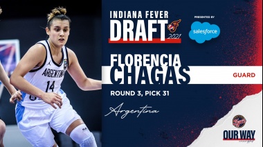 Florencia Chagas es la primera argentina seleccionada para la WNBA