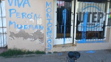 En la madruga de este jueves vandalizaron el local de la UTEP