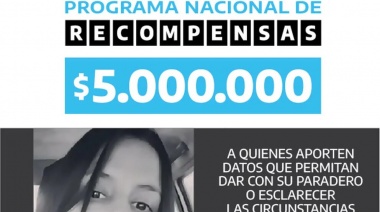 Caso Cecilia: el Gobierno ofreció 5 millones de pesos de recompensa por cualquier información valiosa