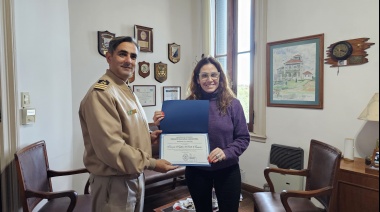 Visita institucional de la Presidenta del Consorcio del Puerto de Quequén a la Prefectura Naval Argentina