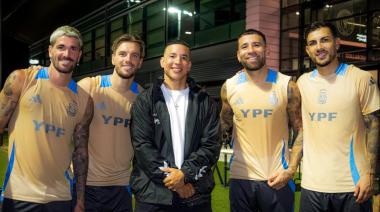 Daddy Yankee visitó el entrenamiento de la Selección Argentina en Miami