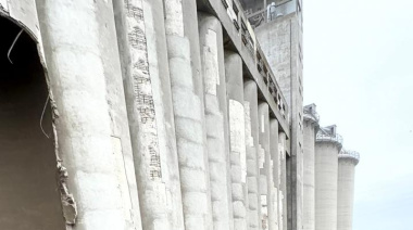Terminal Quequén: cedió la estructura de un silo