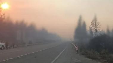 Incendios en Chubut: Habilitan la Ruta 40 pero con visibilidad reducida por el humo