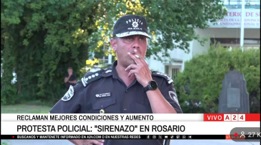 La amenaza del Jefe de Policía a los efectivos que mantienen la protesta en Rosario