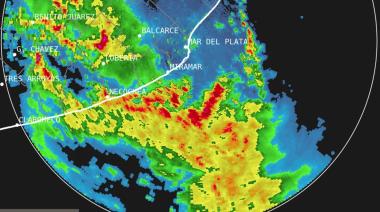 Empeora el tiempo en Necochea: rige un alerta naranja por tormentas severas
