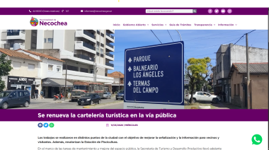Señalética fuera de tiempo: el municipio acelera cambios cuando la temporada ya terminó