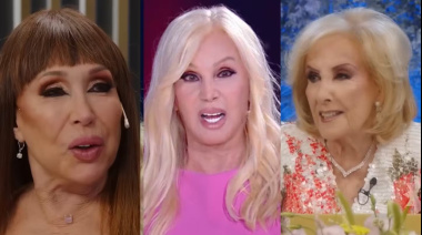 Moria Casán visitó a Mirtha Legrand y le respondió si está peleada con Susana Giménez