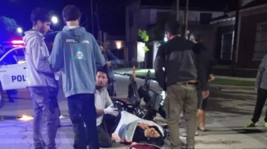 Choque en 57 y 40: una mujer terminó en el hospital y el otro escapó