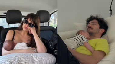 Úrsula Corberó hizo tierno posteo junto al Chino Darín y su hijo Dante