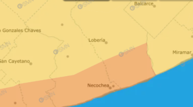 Se renuevan los avisos por lluvias torrenciales y ráfagas que podrían superar los 90 km/h