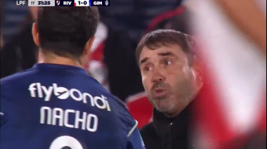 El tenso pero afectuoso cruce entre Coudet y Nacho Fernández