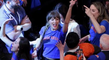 Taylor Swift en las celebraciones del milagro de los Knicks