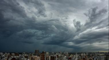 Se esperan tormentas fuertes, ráfagas y caída de granizo para esta tarde