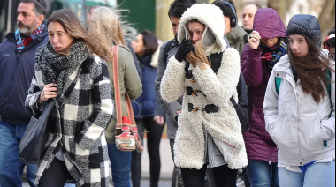 Argentina vive el día más frío del año bajo una "bomba polar" y ráfagas de hasta 130 km/h