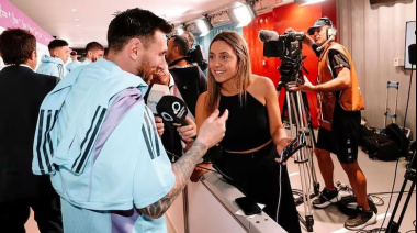 El divertido cruce entre Messi y Sofi Martínez