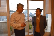 Mauro Velázquez y el Ministro de Transporte de la Nación proyectan un futuro de obras para el distrito