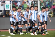 Argentina con autoridad y sin Messi le gano a Bolivia en la altura