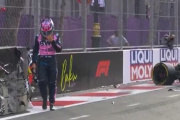 Colapinto chocó en Q1 del GP de Azerbaiyán y largará 16°