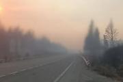 Incendios en Chubut: Habilitan la Ruta 40 pero con visibilidad reducida por el humo