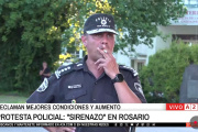 La amenaza del Jefe de Policía a los efectivos que mantienen la protesta en Rosario