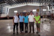 El Consorcio de Puerto Quequén colabora con la puesta en valor del gimnasio del CEF Nº 76 de Quequén