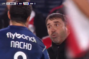 El tenso pero afectuoso cruce entre Coudet y Nacho Fernández