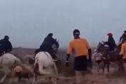 Jinetes atacaron a los corredores con piedras y boleadoras en Río Negro