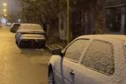 La nieve llegó al interior del distrito y tiñó de blanco varias localidades